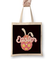 Easter Bunny Egg Rabbit Eggs Hunter Spring Egg Hunting Bez Çanta Uzun Saplı