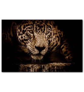 Cakapuzzle Jaguar Pusuda Yakın Plan 120 Parça Puzzle Yapboz MDF (Ahşap)