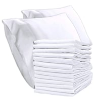 50 Adet Otel Tipi Beyaz Yastık Kılıfı Akfil 63 Tel Dokuma %100 Pamuk 50x70 Cm