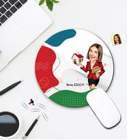 Kişiye Özel Karikatür Emlakçı Tasarımlı Mouse Pad 053