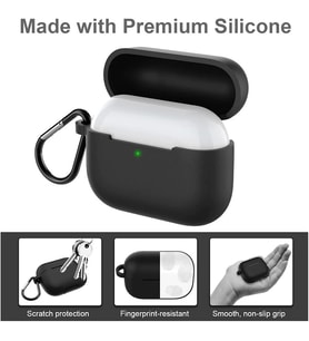 Airpods Pro İle Uyumlu Kılıf Mat Darbe Emici Profesyonel Termoplastik Kancalı Turuncu