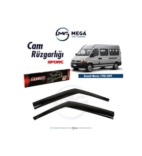 Cam Rüzgarlığı Renault Master 1998-2009 ile uyumlu (Siyah)
