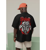 Slipknot Müzik Grubu Baskılı Unisex Oversize Tişört
