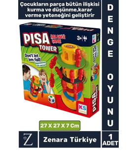 Eğitici Parça Bütün İlişki Kurma Hızlı Düşünme Karar Verme Beceri Eğlenceli Denge Oyunu PİSA KULESİ