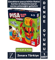 Eğitici Parça Bütün İlişki Kurma Hızlı Düşünme Karar Verme Beceri Eğlenceli Denge Oyunu PİSA KULESİ