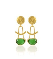 Kadir Jewellery 22 Ayar Altın Kaplama Vintage Küpe -El İşçiliği Ve Hipoalerjenik Küpe
