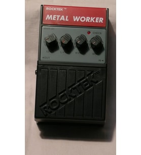 Maxtone MWR01 Metal Worker Distortion Efekt Pedalı (Başlangıç/Orta Seviye)  Agresif Metal Tonları İçin Yüksek Gain Kapasitesi, Dayanıklı Metal Gövde, Hassas EQ Kontrolü ve Sert Karakterli Distorsiyon