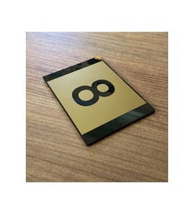Minimal Gold Tasarım Daire Numarası