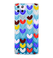 PrintiFy Realme C25 Uyumlu Water Color 1 Baskılı Şeffaf Köşe Korumalı Antişok Kılıf