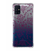 Samsung Galaxy M31s  Köşe Korumalı Antişok Kapak Nostalji Desen Tasarımlı Şeffaf  Kılıf