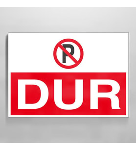 Dur Uyarı Levhası 40x60cm (Karışık)