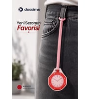 Boyol Pop Çanta Charm Unisex Aksesuar Saat D-Sport Pembe-Kırmızı D-400