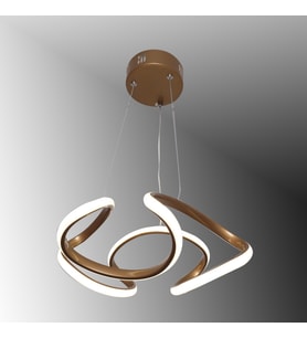 TT307-35-ESK TT Aydınlatma Helezon Modeli Eskitme Boyalı Led Avize (Beyaz)