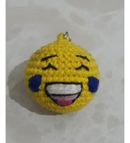 Gülen Surat Emoji Amigurumi Anahtarlık Oyuncak