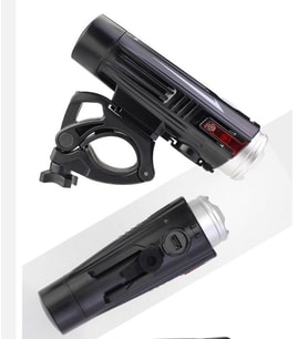 Forte GT Bisiklet ışığı USB şarj ön işık 4 modu 880 lümen Xbyc 6113 (Siyah)