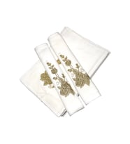 Bulteks Simli Nakışlı Kadife Desen 4 Havlu 30X50