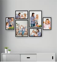 Kişiye Özel 6 Fotoğraflı Aile Tasarımlı Tablo Seti