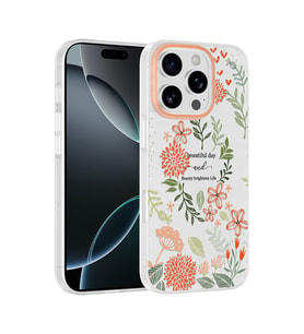 iPhone 16 Pro Kılıf Kamera Korumalı Desenli Klip Kılıf Beautiful