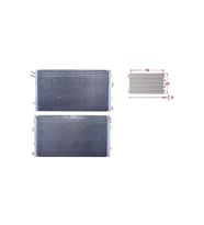 Klima Radyatörü 730x403x18 - 5017621 Wisco - Chrysler Sebring 2.0 2.4 2.7 2001-2007 Uyumlu