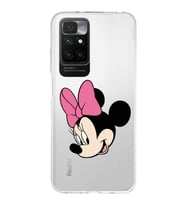 Redmi 10 2022 Uyumlu Kapak Minnie Mouse Tasarımlı Şeffaf Silikon Kılıf
