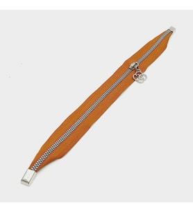 Angel Çanta Aksesuar Taba Renk 35 Cm Stoplu Fermuar Gümüş Metal
