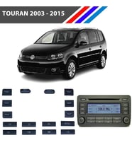 VW Touran Radyo CD Çalar Tuş Takımı 16 Parçalı 2003 - 2015