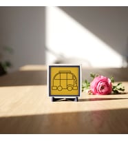 Modern Karavan Motifli Masaüstü Objesi, Sevdiklerinize Değer Katan Özel Bir Armağan 10x10 cm
