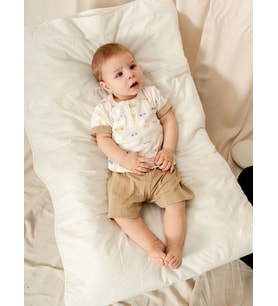 KD53421 Jakarlı Örme 2'li Bebek Takımı (3-6 Ay / 6-9 Ay / 9-12 Ay / 18-24 Ay)