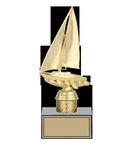 ODAK KUPA - Figürlü Kupalar - Yelken Figürlü Kupalar FG-001 B - 23 cm