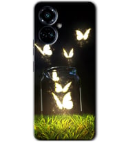 Tecno Camon 19 Pro Kılıf HD Desen Baskılı Kılıf - Işıklı Kelebekler