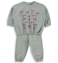 Civil Baby Karışık Fiyonk Baskılı 6-18 Ay Takım - Yeşil