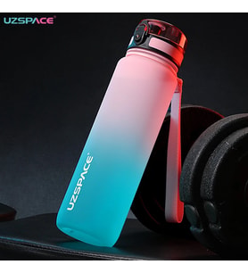 Uzspace Tritan Su Matarası 500Ml VGN3026 Pembe Turkuaz