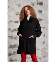 PAYET DETAYLI HIRKA SİYAH