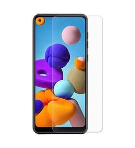 Samsung Galaxy A21S Ekran Koruyucu Yeni Nesil HD Kalite Tempered Glass Cam (Renksiz)