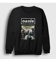 Presmono Unisex Siyah Room Müzik Oasis Sweatshirt 513611tt