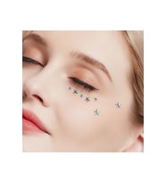 Renkli Yıldız Yüz Ve Vücut Taşı Makeup Stickers Kendinden Yapışkanlı Makyaj Taşı Tırnak Taşı Ha (Çok Renkli)