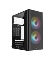FRISBY FC-8970G 300W 2X RAINBOW FAN MINI TOWER GAMİNG SİYAH KASA