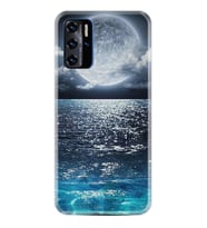 Reeder P13 Blue 2021 Kılıf Resimli Desenli Baskılı Silikon Kılıf Great Moon 1301