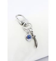 Metal Nazar Boncuğu Metal Minik Zülfikar Kılıç Süsü Charm Çanta Süsü Anahtarlık
