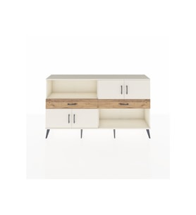 Arges Konsol 3 Raflı 2 Çekmeceli 4 Kapaklı 176x30x99 Aytaşı-Aytaşı/Çam