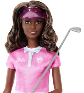 Barbie Golf Oyuncusu, Esmer, Moda Bebek, Pembe Golf Kıyafeti, Giyilebilen Elbise, Güneş Siperliği Ve (Çok Renkli)