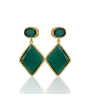 Kadir Jewellery 22 Ayar Altın Kaplama Kadın Sallantılı Küpe -El İşçiliği Ve Hipoalerjenik Küpe