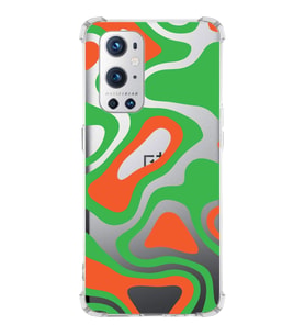 PrintiFy OnePlus 9 Pro Uyumlu Köşe Korumalı Renkli Desen Tasarımlı Şeffaf Silikon Kılıf