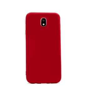 Galaxy J3 Pro Kılıf Kamera Çıkıntılı Soft Silikon (Kırmızı)