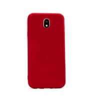 Galaxy J3 Pro Kılıf Kamera Çıkıntılı Soft Silikon (Kırmızı)