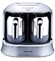 KORKMAZ A861-06 KAHVEKOLİK TWİN KAHVE MAKİNESİ INOX/KROM