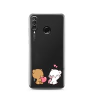 Huawei P30 Lite Uyumlu Baskılı Yumuşak Silikon Şeffaf Telefon Kılıfı