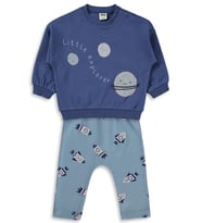 Civil Baby Gezgen Baskı 6-18 Ay Takım - Mavi