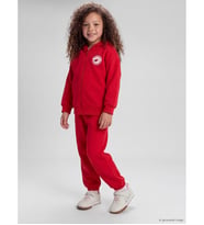 LCW Kids Kırmızı Yazı Baskılı Kız Çocuk Kalın Eşofman Takım
