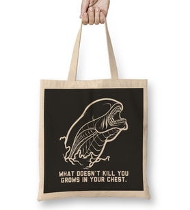 Alien What Doesnt Kill You Grows In Your Chest Bez Çanta Uzun Saplı